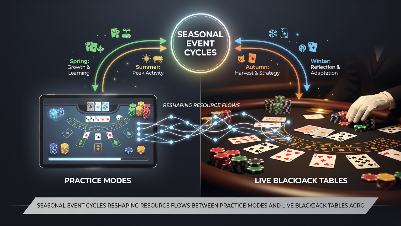 Darstellung von Cross-Device-Ressourcenflüssen in Blackjack-Ökosystemen während saisonaler Ereignisse