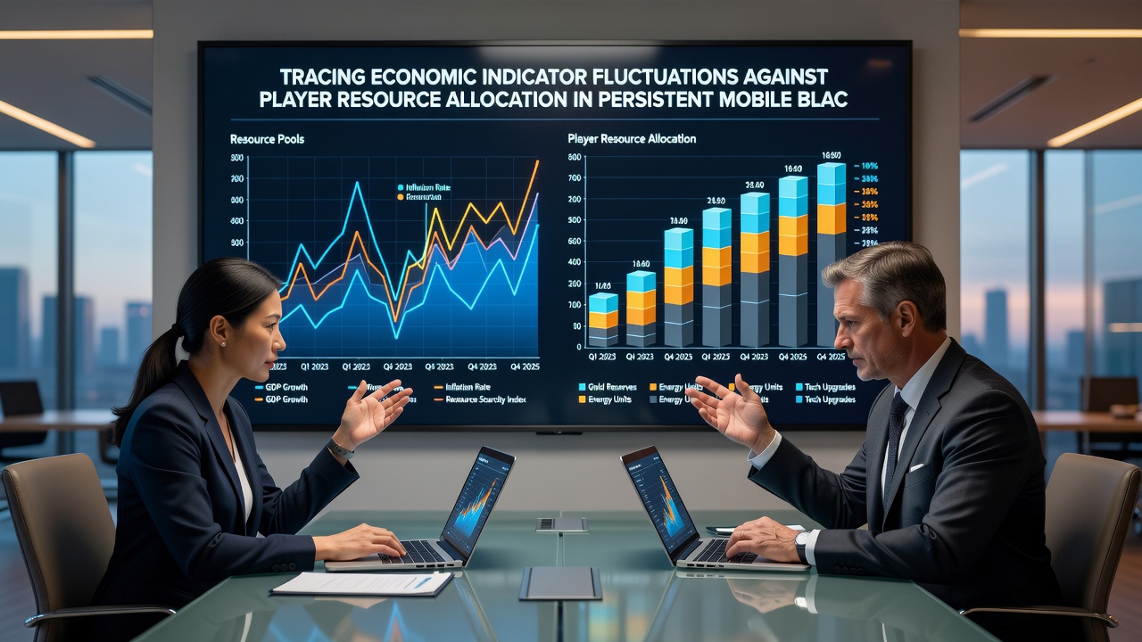 Grafik zur Ressourcenverteilung in mobilen Blackjack-Apps während wirtschaftlicher Schwankungen